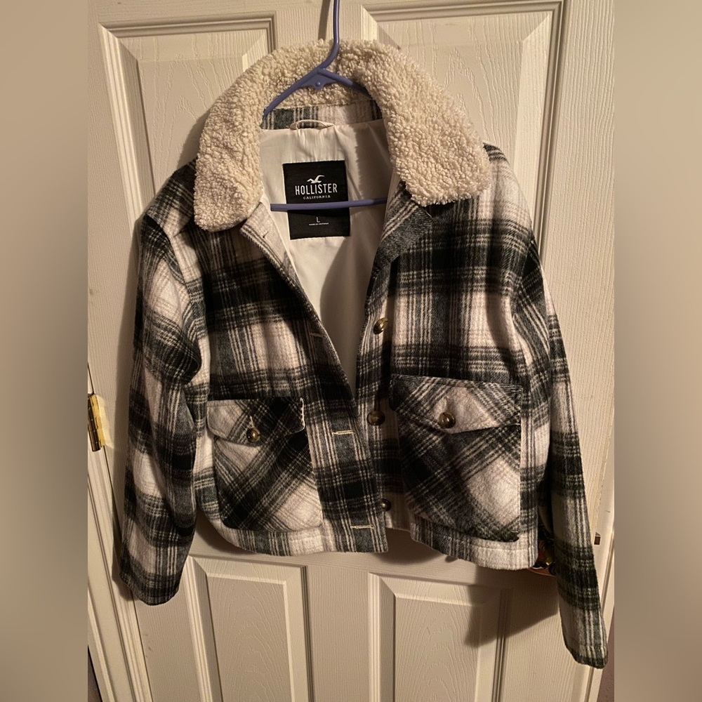 NWOT Soft Plaid Coat / Jacket